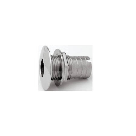 Attwood Thru Hull Stainless Steel 5/8 For Hose, Short 66540-3